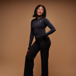 Noir Wide-Leg Leggings Set