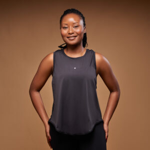 Loose Vest with Mesh Detail